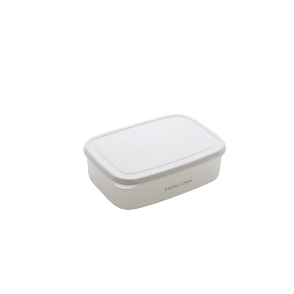 ウィルマックス RECTANGLE CONTAINER T12219エンバランス レクタングルコンテナ　M 870ml ホワイト